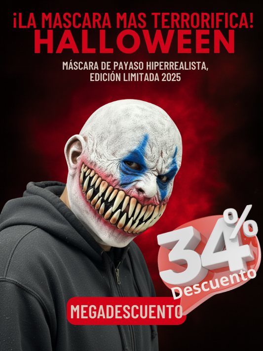 Mascara Payaso Hiperrealista - Edición Limitada + 🎁 1 mes Disney Plus