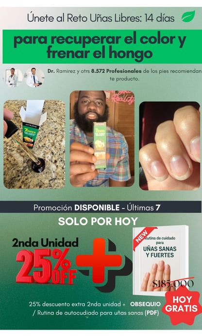 Serum Antihongos con Jojoba - Recupera tus uñas desde el dia #7