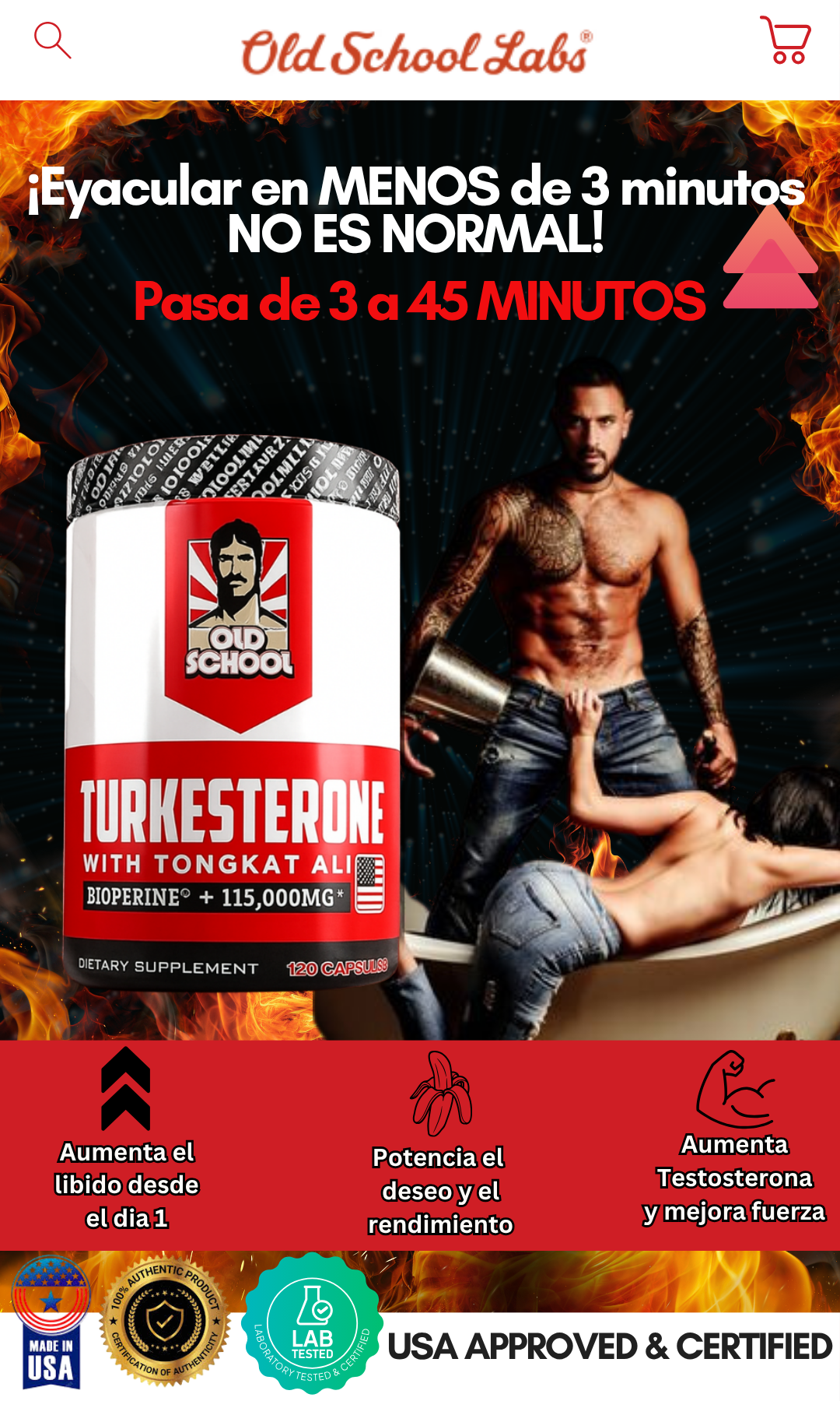 Turkesterona con TONGKAT ALI - Eleva tu duración en la cama y tenlas a tus pies.