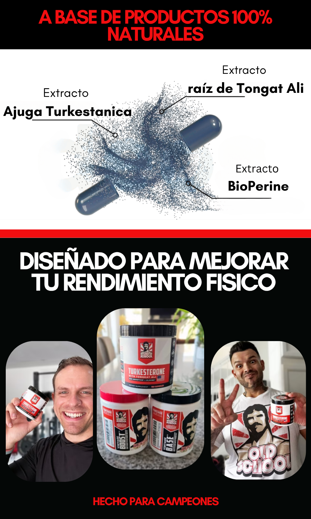 Turkesterona con TONGKAT ALI - Eleva tu duración en la cama y tenlas a tus pies.