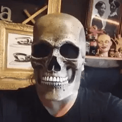 Máscara Látex Esqueleto Hiperrealista - Pide hoy y recibe regalo especial🎁